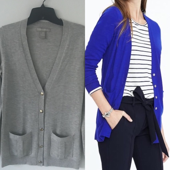 Banana Republic Sweaters - Banana Republic Gray Merino Cardigan